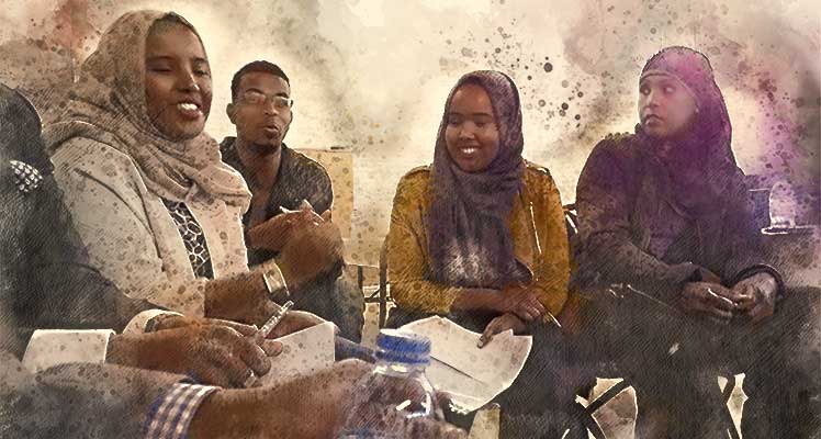Young Somali people