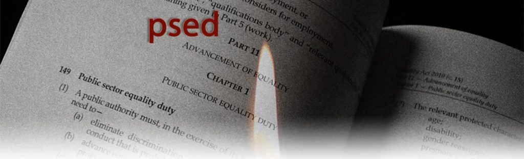 Flame hovering over PSED law provision